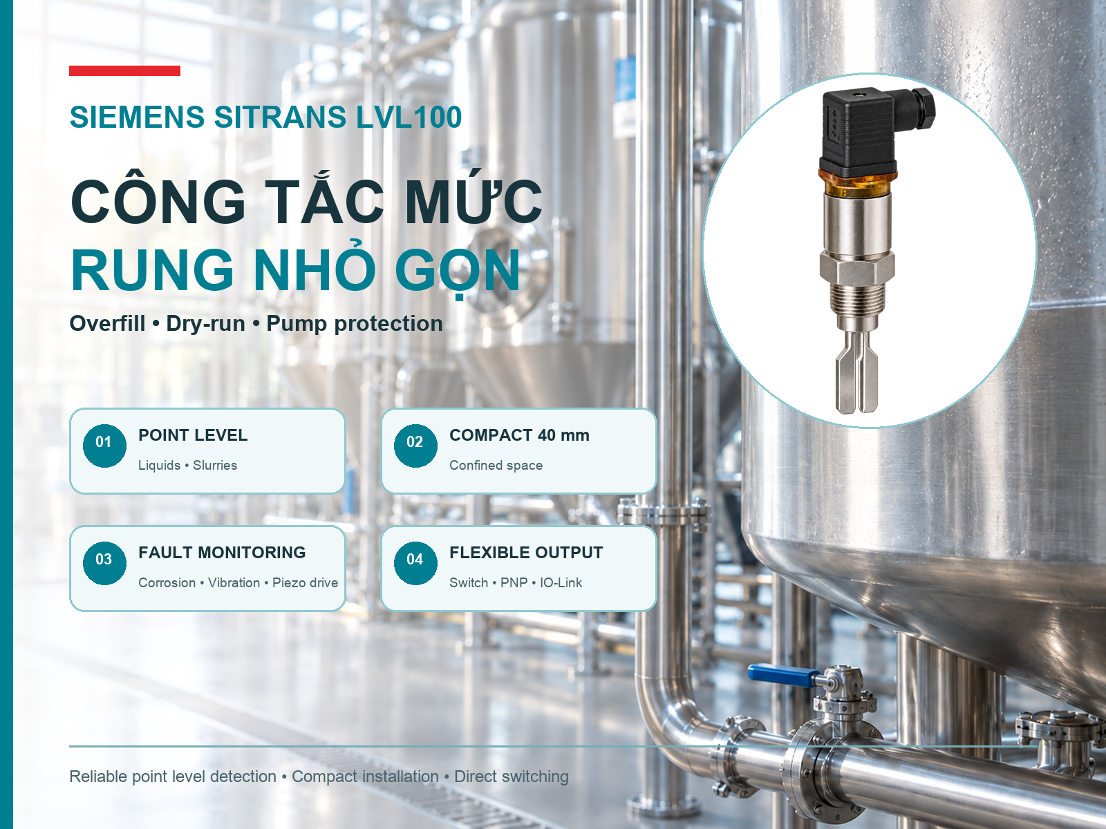 Bảo trì, chẩn đoán lỗi và thay thế Siemens SITRANS LVL100
