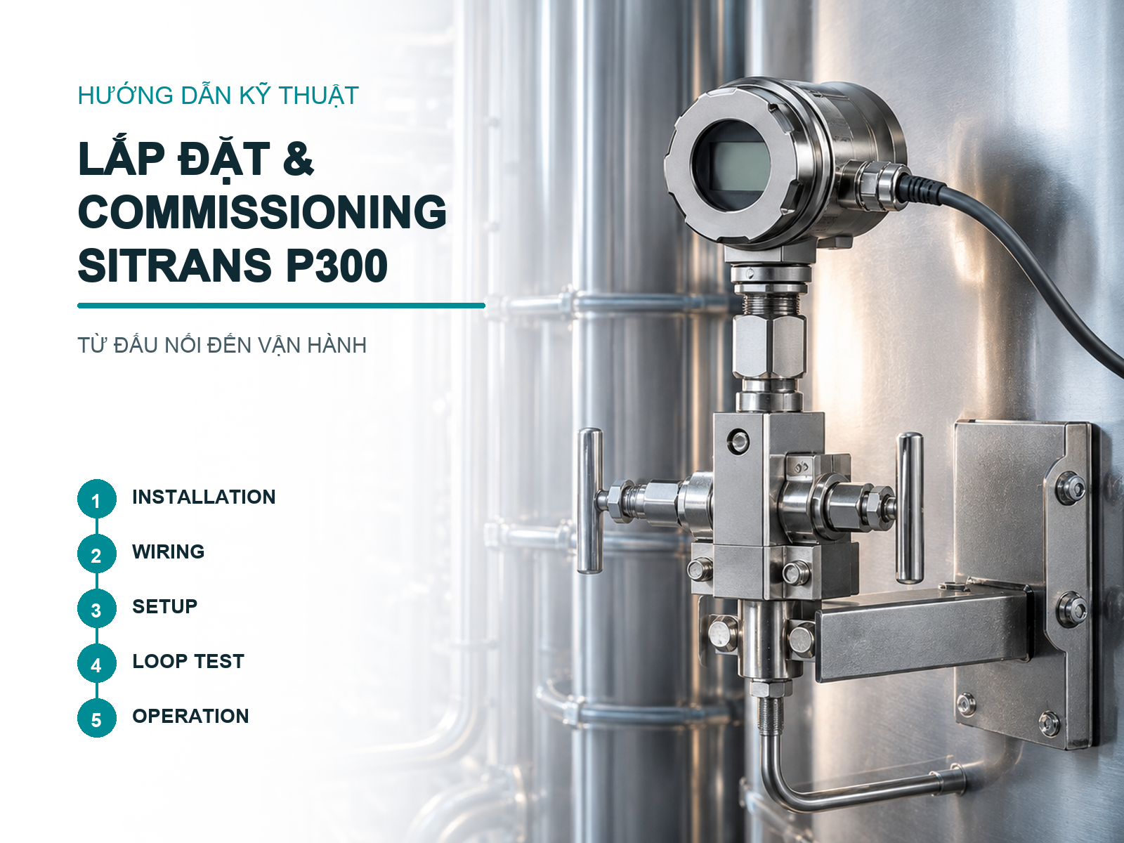 Sử dụng cảm biến Siemens SITRANS P300 như thế nào cho đúng kỹ thuật?