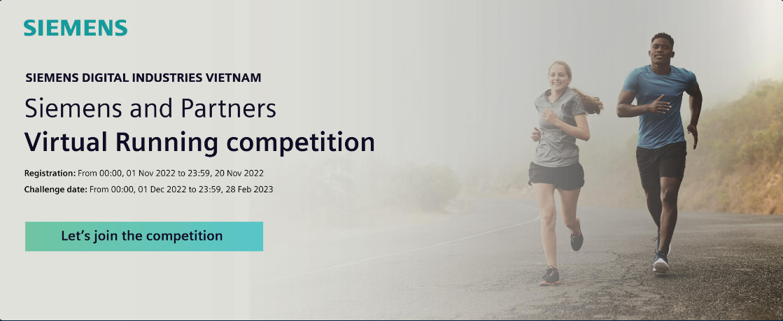 Siemens and partners virtual running competition